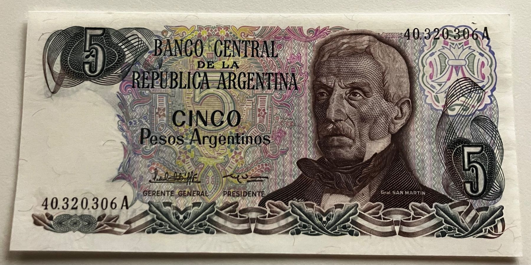 Banconote: Argentinien 5 Pesos Neuwertig – Nuovo (secondo la descrizione) da Algetshausen venduto da Carrhard