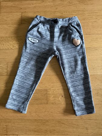 Name it! Lange Hose Gr. 98 Grau-meliert Trainerhose Jogging