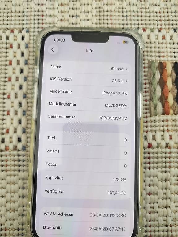Handys / Smartphones: iPhone 13 Pro Batterie  84% – Gebraucht aus Reinach BL von mil_b29q 2
