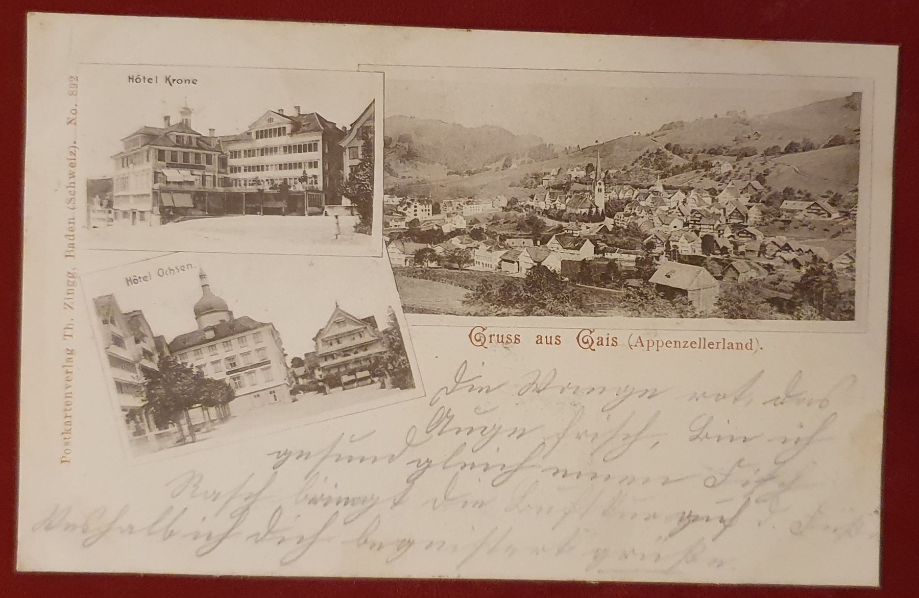 Cartoline postali: Gruss aus Gais 1901 – Usato da Kreuzlingen venduto da Rschweiz1