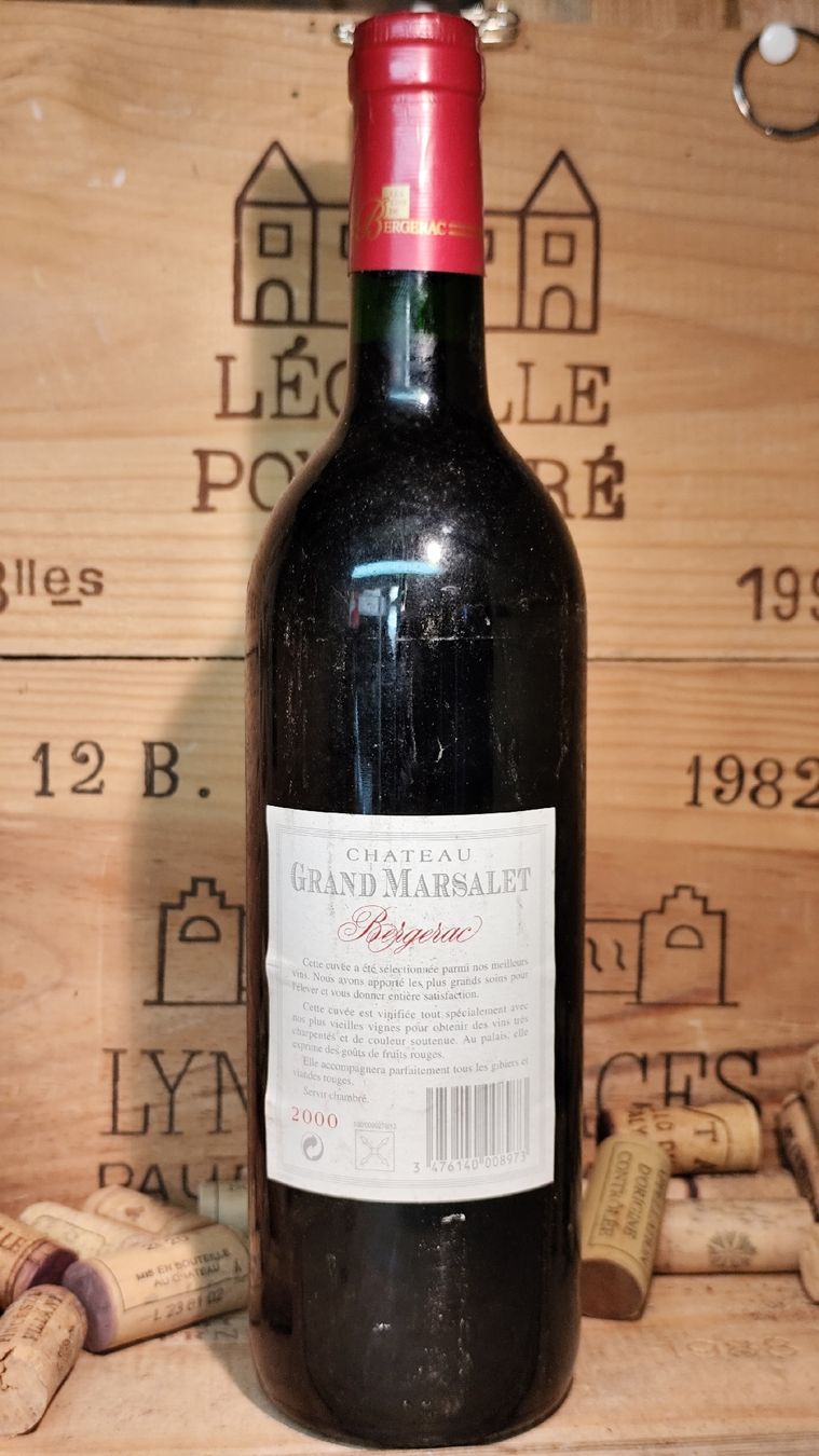 Vino: 2000 Château Grand Marsalet Bergerac – Nuovo e nell'imballaggio originale da Büsserach venduto da Vintage-vins 1