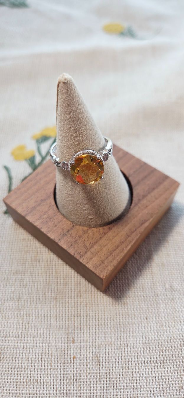Anelli: NEW - S925 Citrine Ring (Adjustable) – Nuovo (secondo la descrizione) da Zürich venduto da cin_wcf6 1