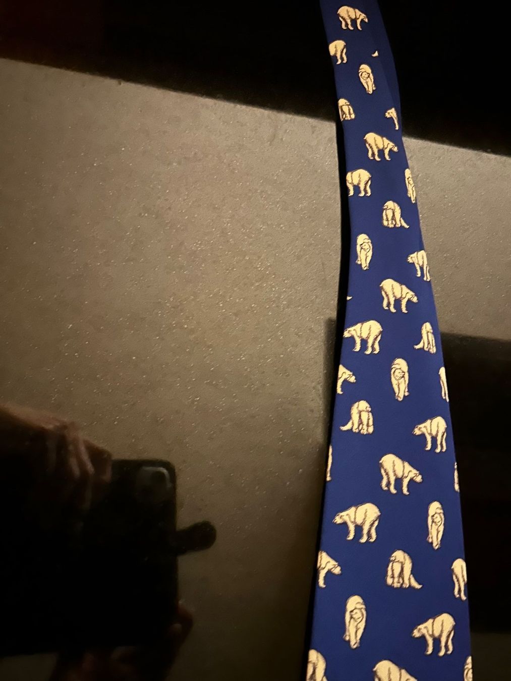 Fabric Frontline Cravatte: Krawatte blau mit Eisbären – Usato da Zumikon venduto da Uranus88 1