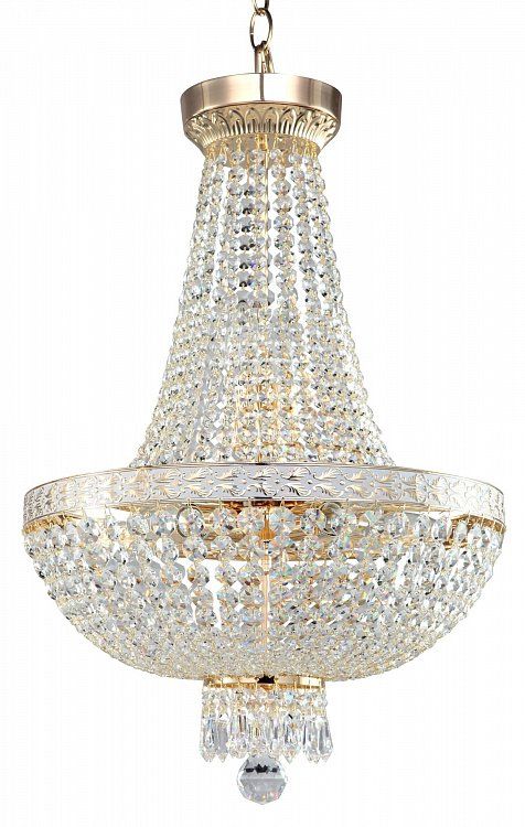 Lampadari & plafoniere: Korbleuchter Kristallglas Gold – Nuovo e nell'imballaggio originale da Wallisellen venduto da kingschair