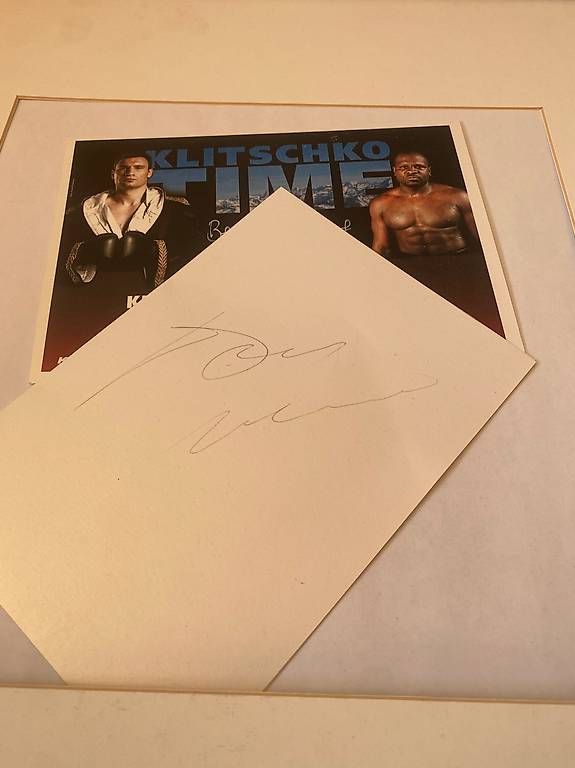Autografi: Klitschko vs Johnson Bern Autogramm & Sammlerstück – Usato da Wohlen AG venduto da kim_yr99