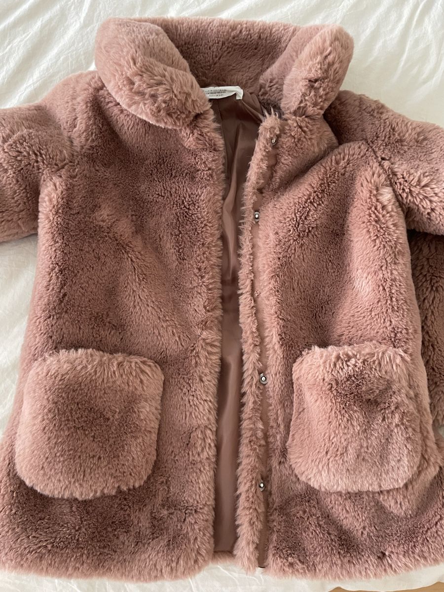 H&M Giacche & Cappotti: Mädchen Jacke Teddyfell Gr. 116 Rosa – Usato da Endingen venduto da Flamingo_88 1