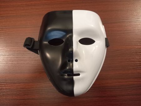 10x Maske Schwarz-Weiss / Masque Noir-Blanc