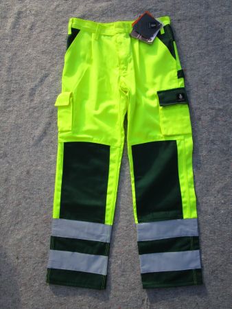 3 St. Arbeitshose Mascot Olinda gelb grün Gr. 51, Warnschutz