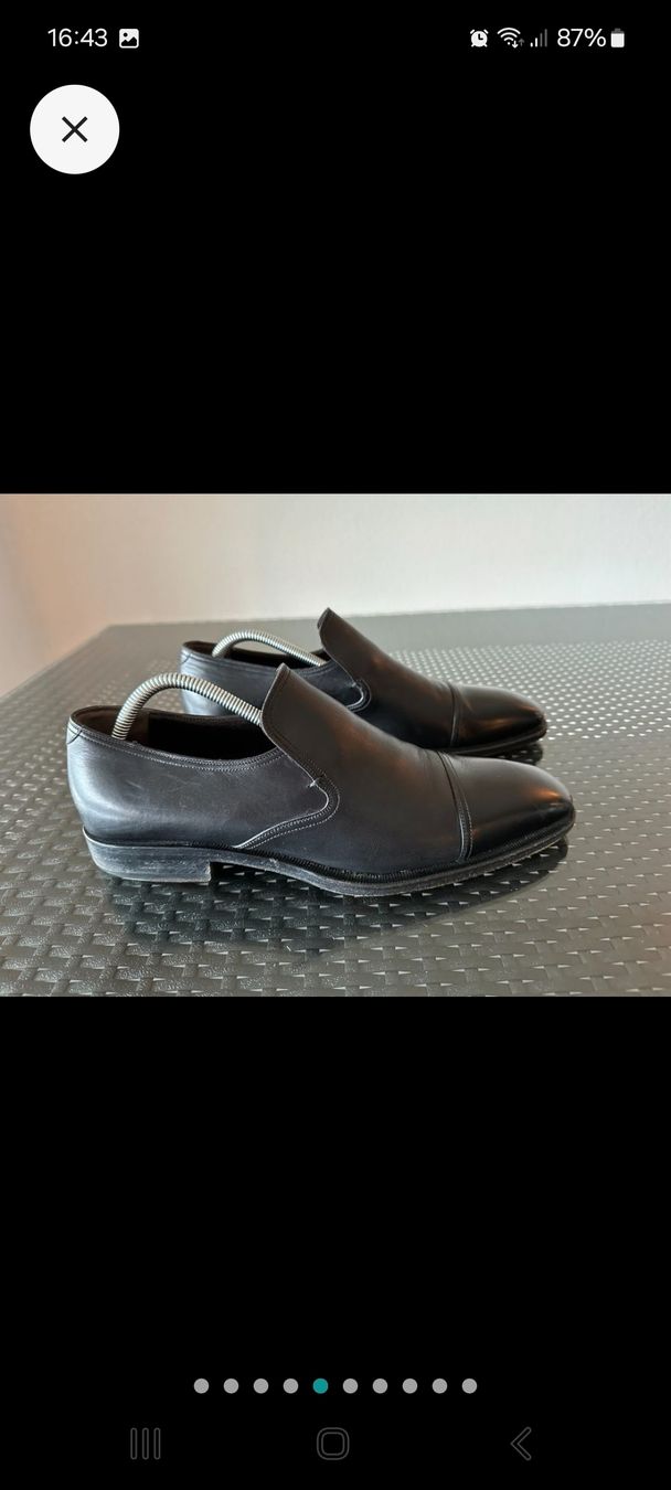 Gucci Scarpe da uomo: Chaussures Gucci en cuir noir, Gr. 43.5 – Usato da Genève venduto da Martinbng 3