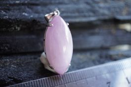 Kunzit  925 Silber 25mm x 12mm   Anhänger   by  "TOPSTONE"