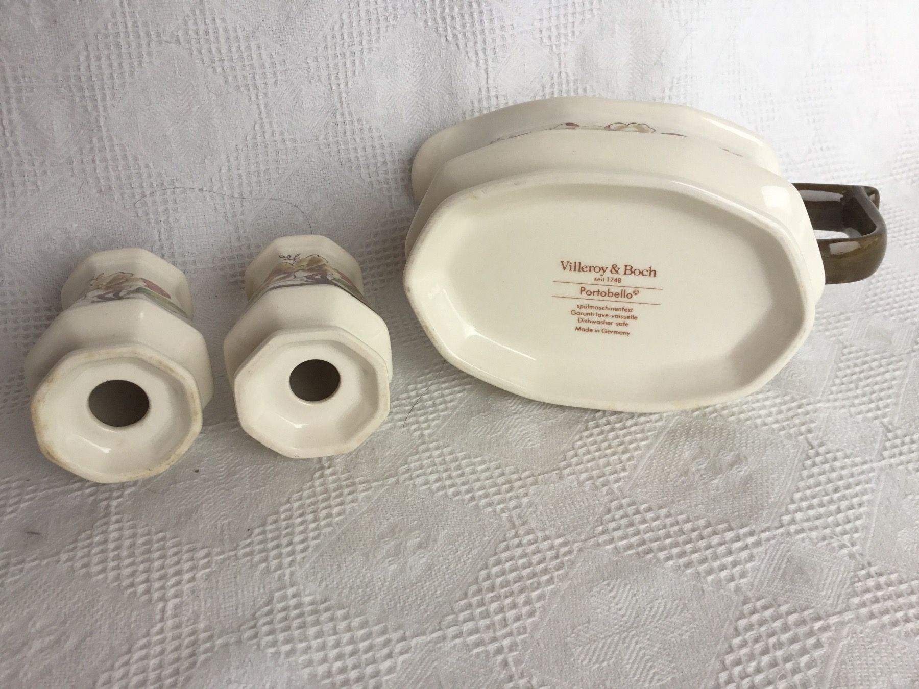 Villeroy & Boch Set di piatti: 3 Teile Villeroy & Boch Portobello – Usato da St. Gallen venduto da chamilla 1