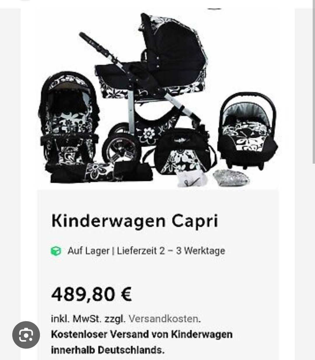Carrozzine: Kombikinderwagen Set von Bergsteiger – Usato da Pfaffnau venduto da Spiering86