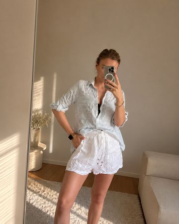 Linen Set ( Bluse + Shorts) new