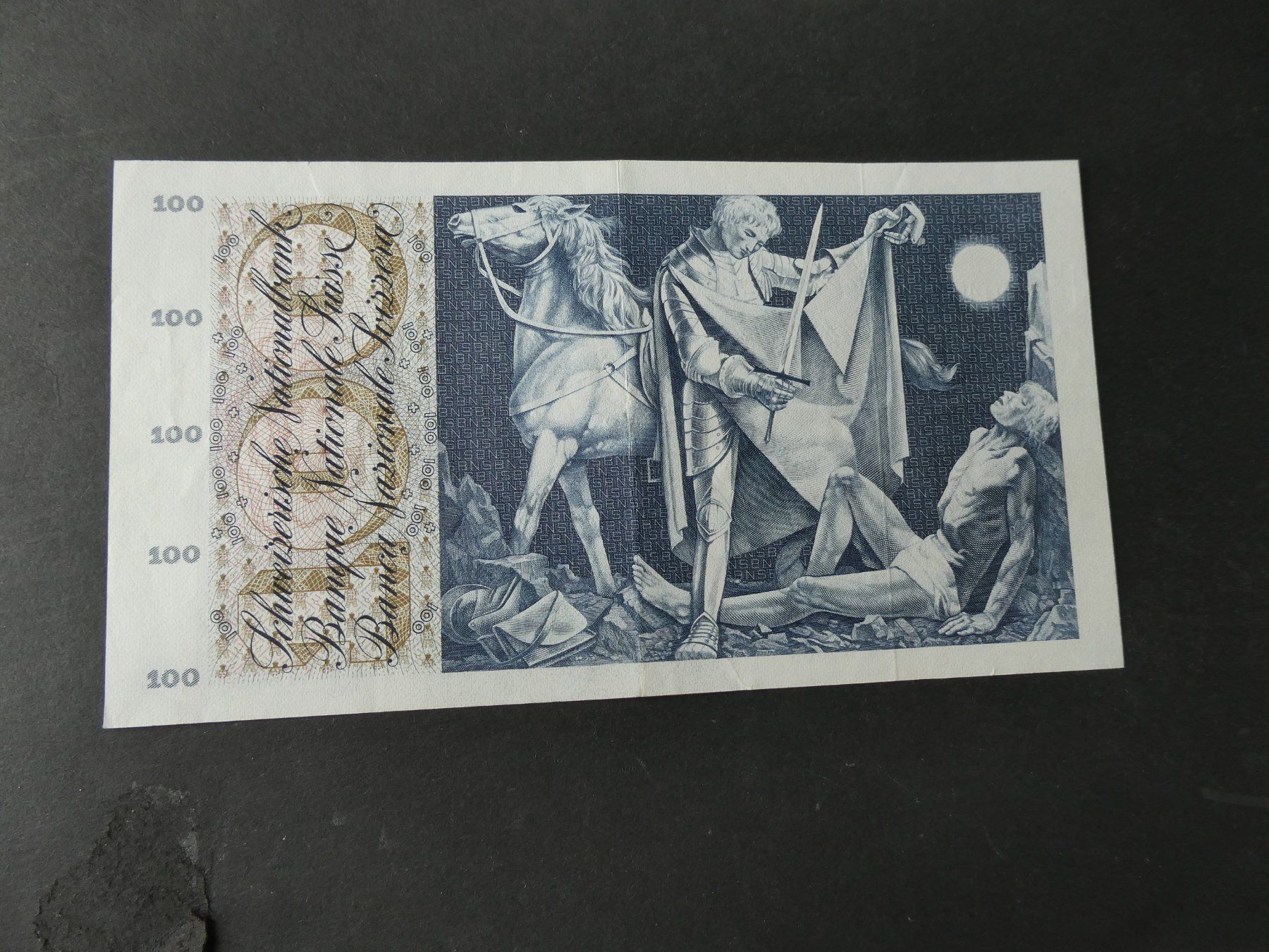 Billets de banque: Schweiz 1970, 100 Franken – D'occasion à Hinterforst par Rohusri 1