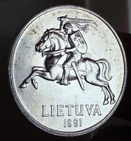 LITAUEN 5 CENTAI 1991