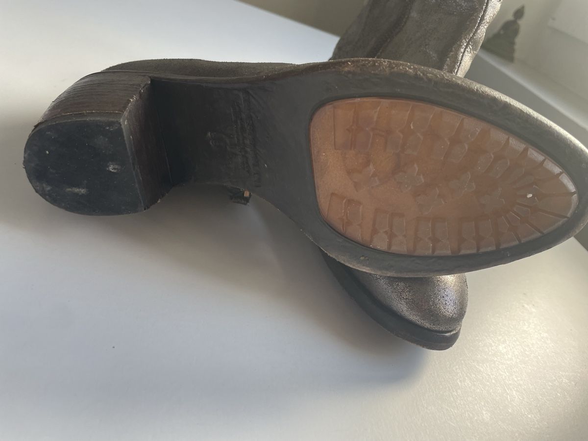 Scarpe da donna: Ernesto Dolani Lederstiefeletten Gr. 39 silber – Usato da Gockhausen venduto da AnneT07 6
