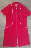 Roter Frottee-Bademantel/Strandkleid, kurzarm, Gr. 42