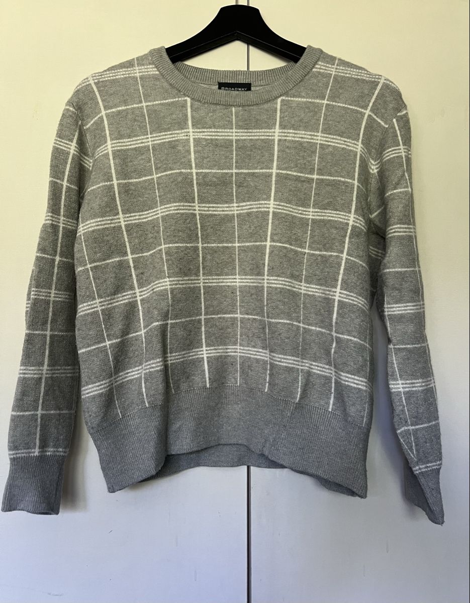Maglioni & Felpe: Pullover Broadway Collection kariert grau Grösse S – Usato da moosseedorf venduto da andrina.salis 1