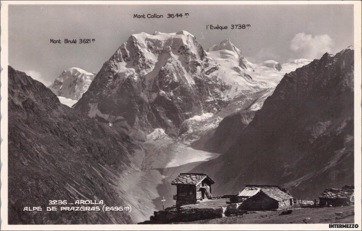 Cartoline postali: Arolla VS // Alpe de Prazgras 2496 m – Usato da Basel venduto da intermezzo12
