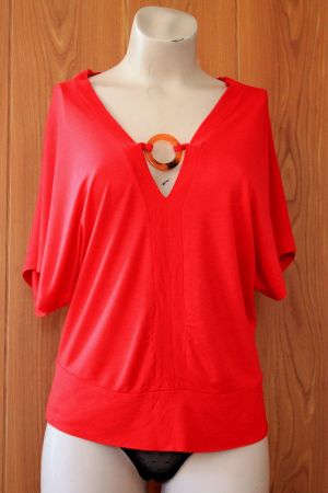 Bodyright * rotes SHIRT schöner Ausschnitt  36/38  S/M