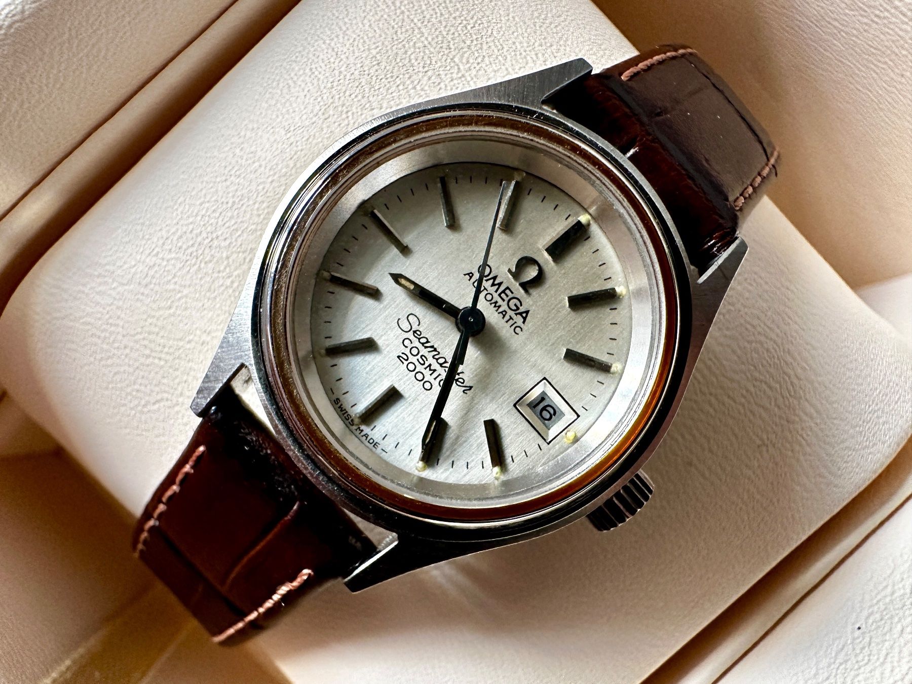 Omega Orologi: Omega Seamaster Cosmic 2000 Automatic Watch – Usato da Matten b. Interlaken venduto da cour13 5