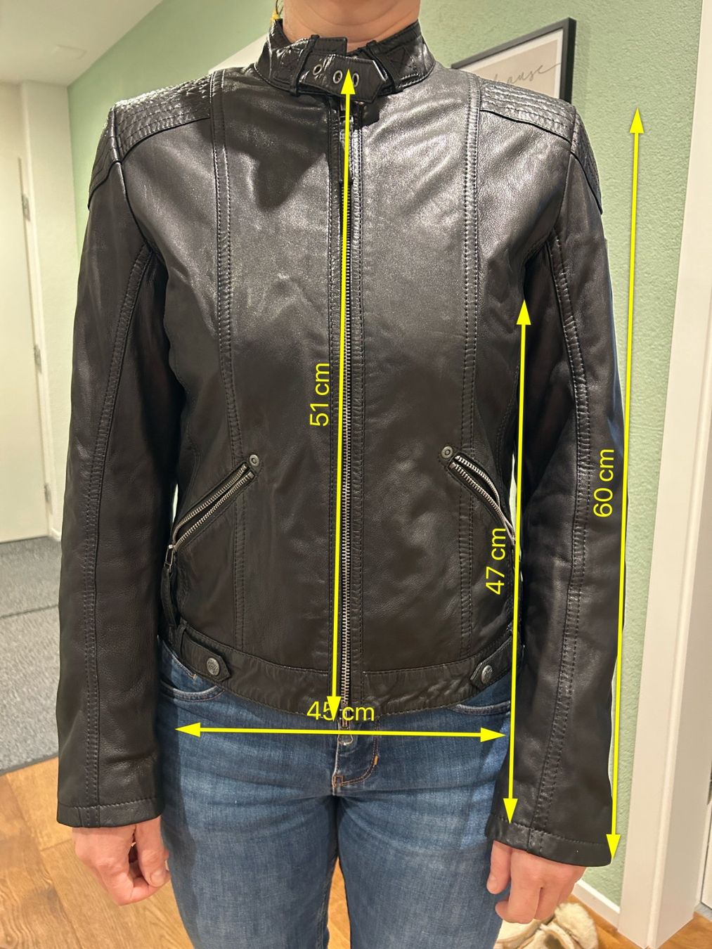 Giacche: Lederjacke Damen, Gipsy, Grösse M, schwarz – Usato da Stettlen venduto da Bluedogs75 5