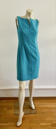 AKRIS Punto Kleid türkis Gr. 34, Wolle