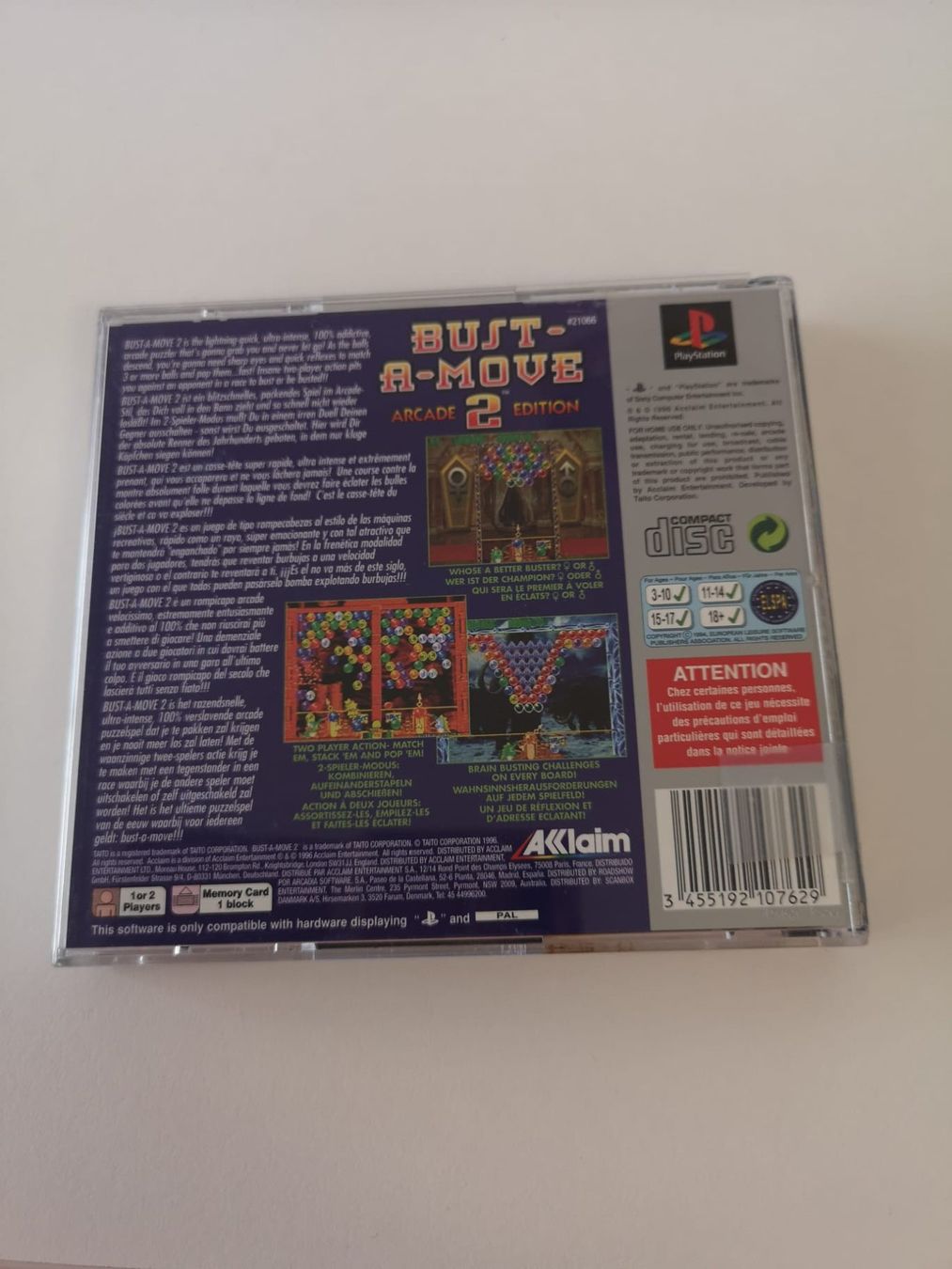 Giochi: Bust-A-Move Arcade 2 Edition (Platinum) (PS1) – Usato da Herisau venduto da Seyashop1 2