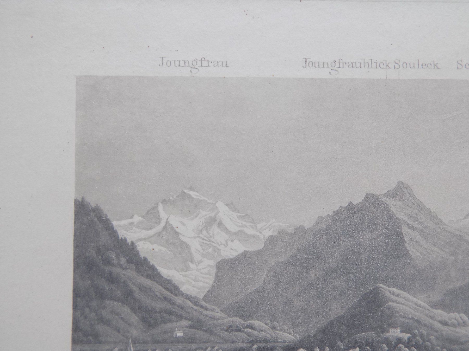 Gravures: Interlaken feine Ansicht von Dikenmann – D'occasion à Risch par Rischli15 8