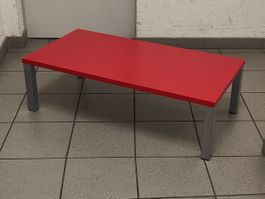Table basse design rouge - Très bon état