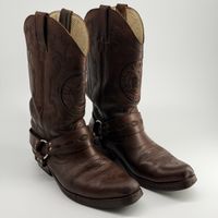 Bottes Western Rancho Boots Makers Cuir Brun T43