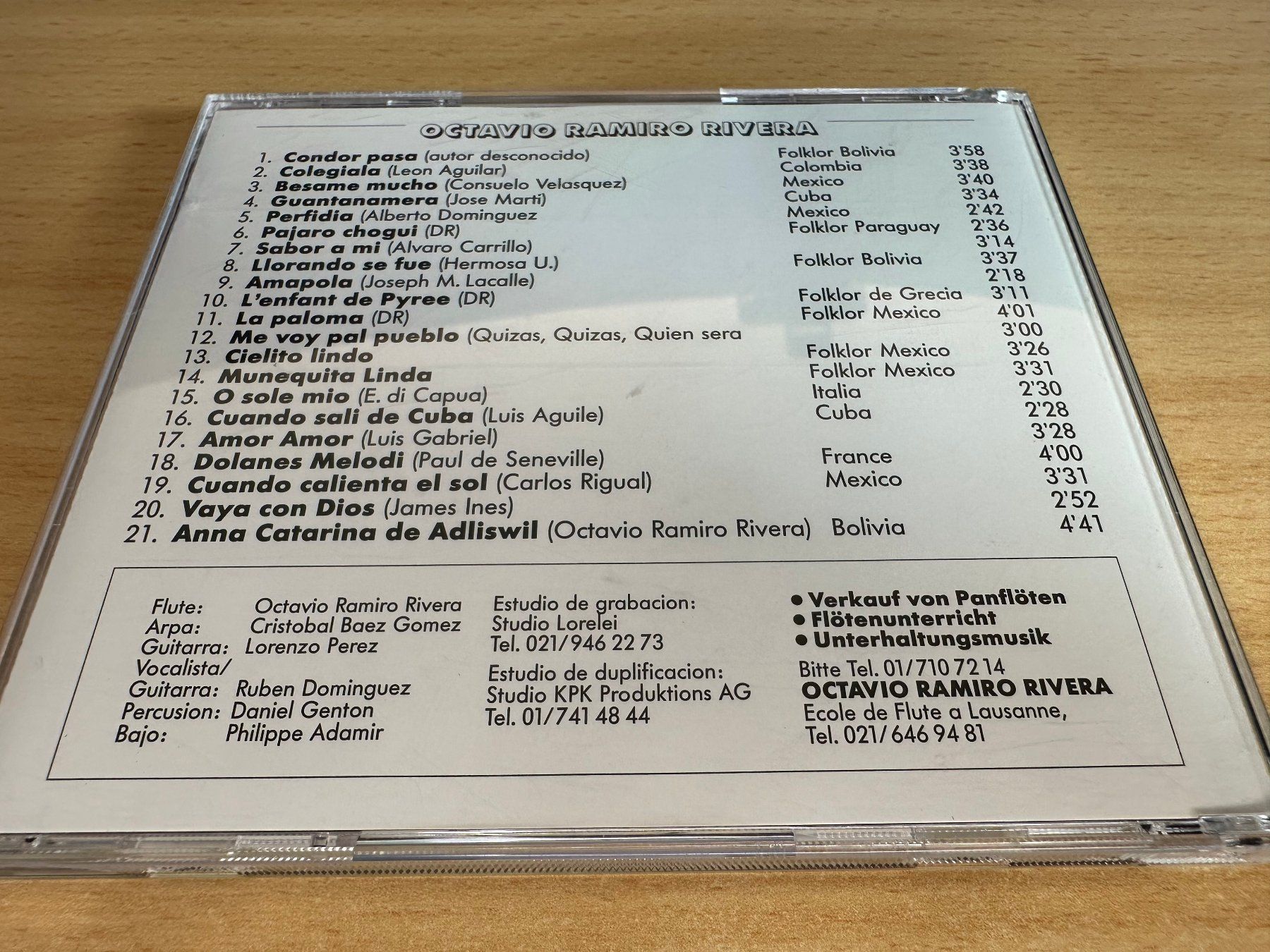 CD: Octavio Ramiro Rivera – Usato da Rikon im Tösstal venduto da Alpenmutz 1