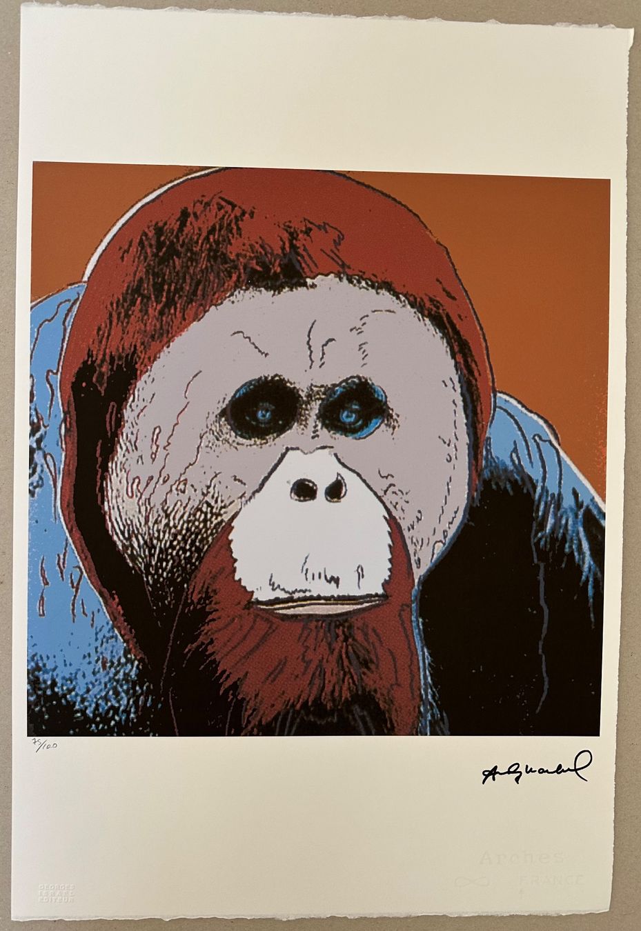 Gemälde: Andy Warhol: Orangutan 75/100 – Neu (gemäss Beschreibung) aus Meilen von Smgdesign