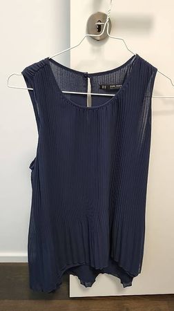 NEU! Lange Pliseebluse