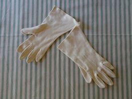 Hellbeige Stoff Handschuhe Gr. XS/S - 260502