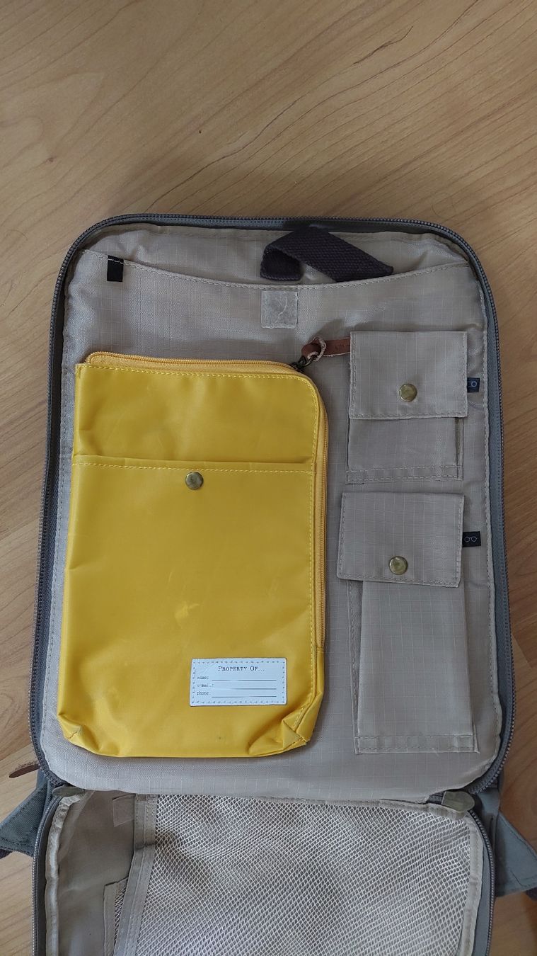Zaini: Rucksack grau Rollverschluss Lederriemen – Usato da Hinwil venduto da reanaegeli 4
