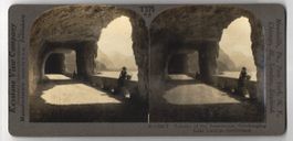 Stereo-Fotografie Axenstrasse, Tunnels O