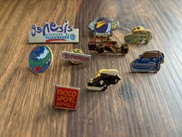 9 Stk. Pin - Werbung, Auto etc.