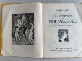 🟡antik Buch 1931 Les aventures du Roi Pausole, Pierre Louÿs