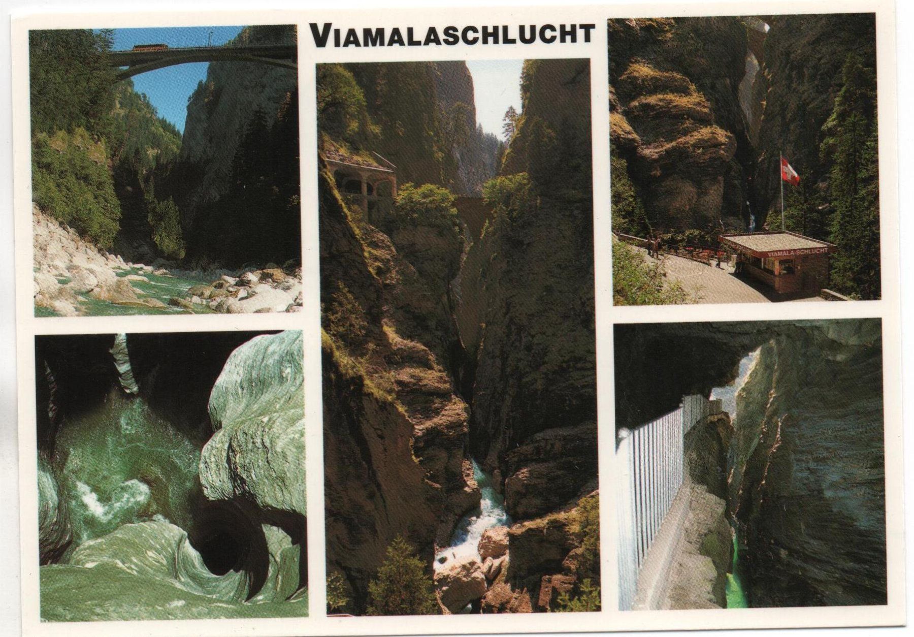 Cartoline postali: THUSIS Viamalaschlucht, Bus auf Brücke – Nuovo (secondo la descrizione) da Jona venduto da philajona