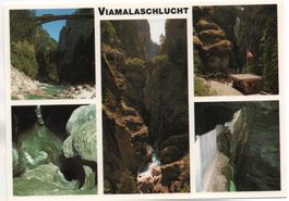 THUSIS Viamalaschlucht, Bus auf Brücke