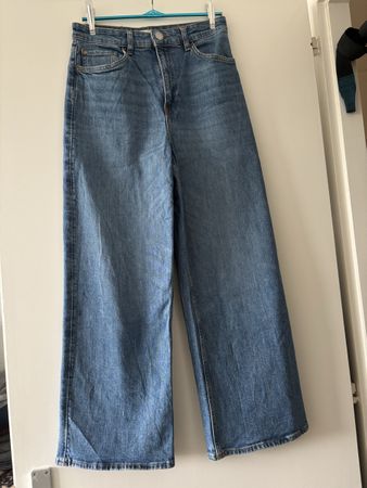 Jean high waist wide leg H&M