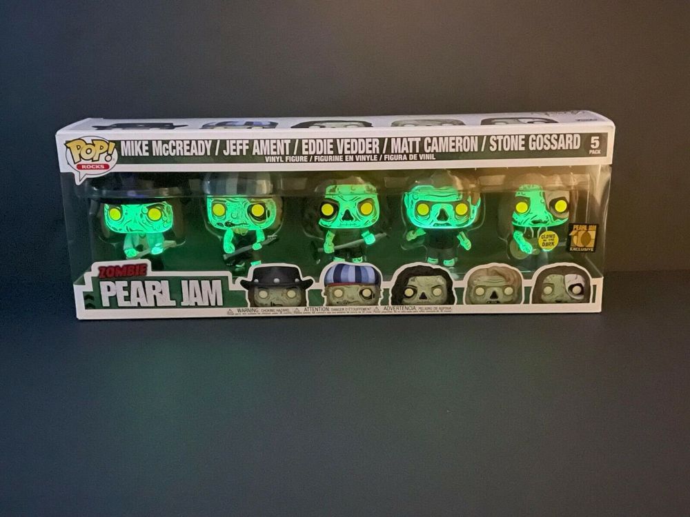 Zombie Pearl Jam sold Glow in the Dark 5 pack Funko Pop