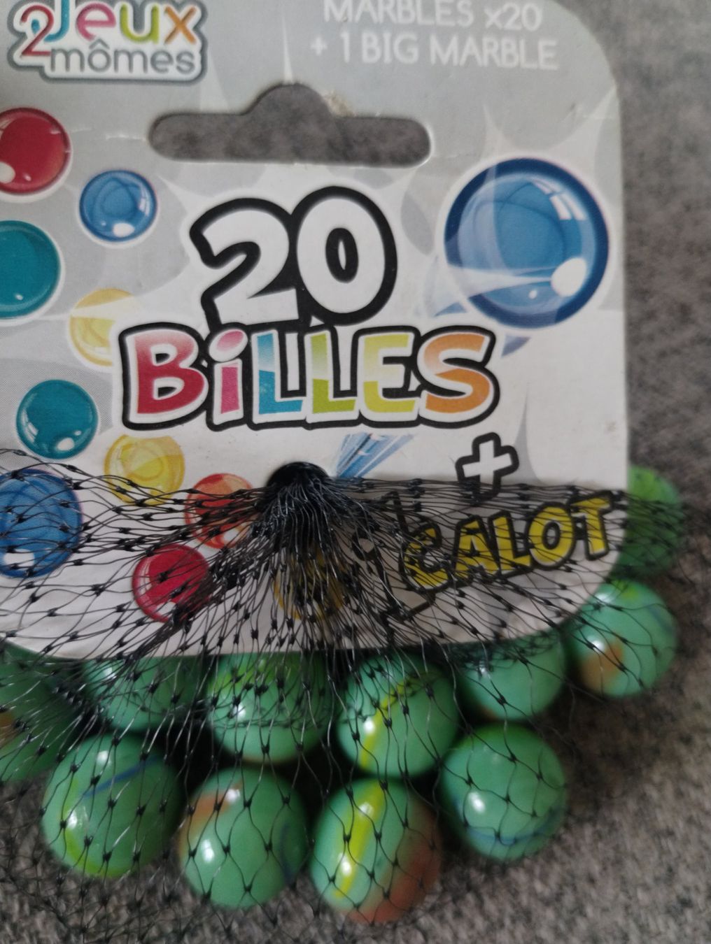 Biglie: 20 billes + 1 calot – Nuovo e nell'imballaggio originale da Lausanne venduto da Martinucci