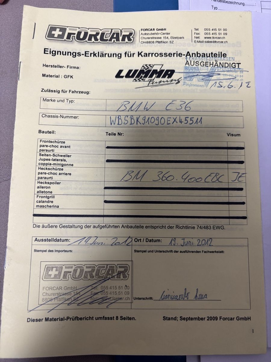 BMW Tutti pezzi di ricambio auto: BMW E36 Heckstange Tuning Limousine, Coupe, Cabrio – Usato da Grosswangen venduto da ASH1995 4