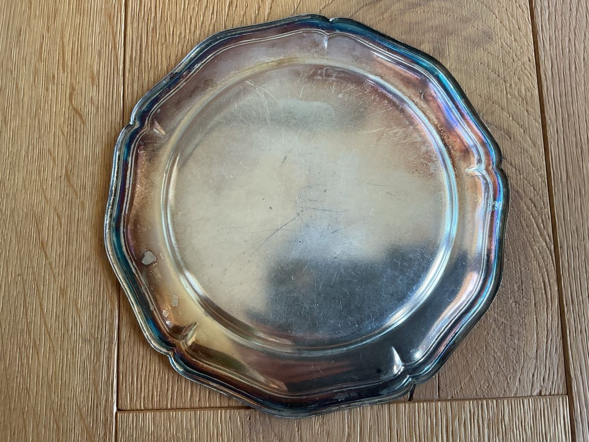 Piatti: Drei Servierteller versilbert rund 15cm gebraucht – Usato da Konolfingen venduto da KasparB65 3