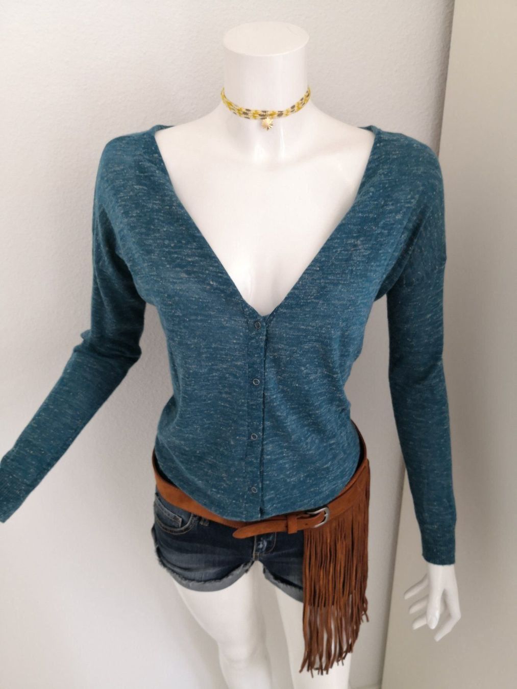Mango Maglioni & Felpe: 🤩MANGO 3-MODEL STRICK PULLOVER TÜRKIS & DRUCKKNÖPFE & D&G P – Nuovo (secondo la descrizione) da Olten venduto da Naja-Twins-Twins 1
