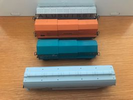 4x SBB/DB Güterwagen