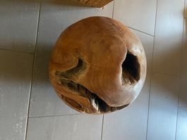 Holzkugel D: 26cm, Dekoration, Unikat