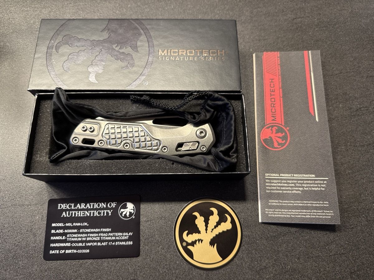 Accessori: Microtech MSI RAM-LOK Marfione Select Titanium – Nuovo e nell'imballaggio originale da Düdingen venduto da M390 5